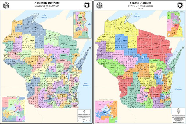 2023 Wisconsin legislative maps