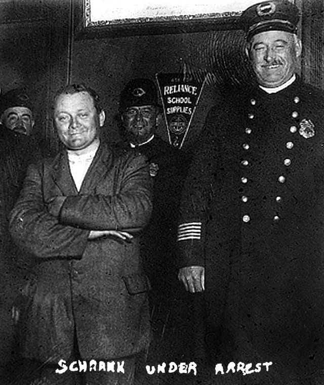 John Schrank under arrest 1912