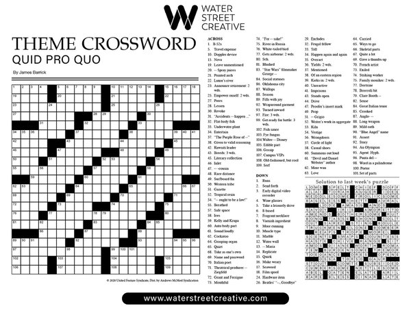 Crossword: March 21, 2024