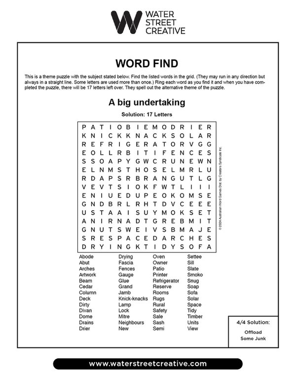 word Find: April 11, 2024