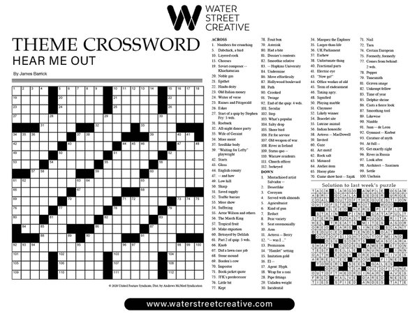 crossword: April 18, 2024