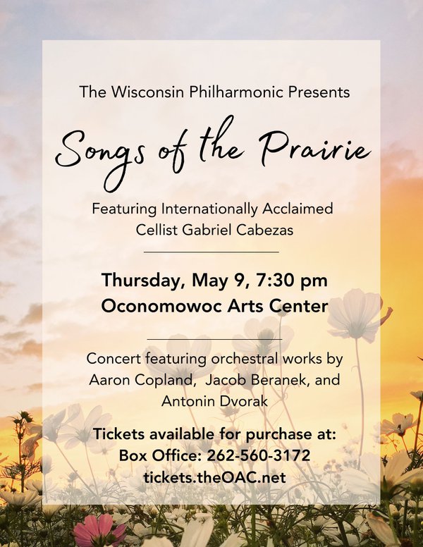 Wisconsin Philharmonic Songs of the Prairie poster