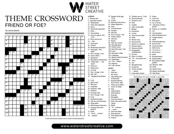 Crossword: May 16, 2024