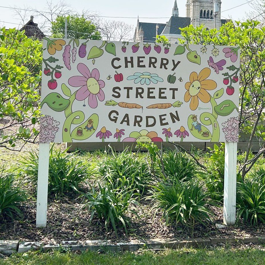 Cherry Street Garden sign