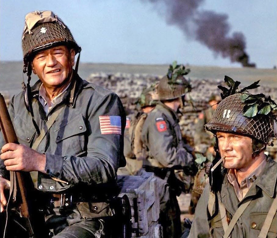 John Wayne and Steve Forrest in ‘The Longest Day’