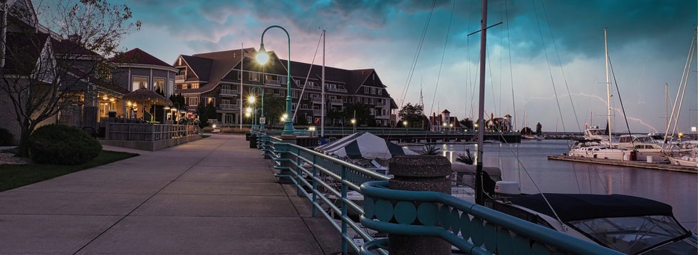 The harbor in Racine