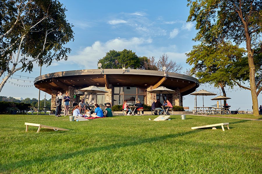 Roundhouse Beer Garden at McKinley Marina