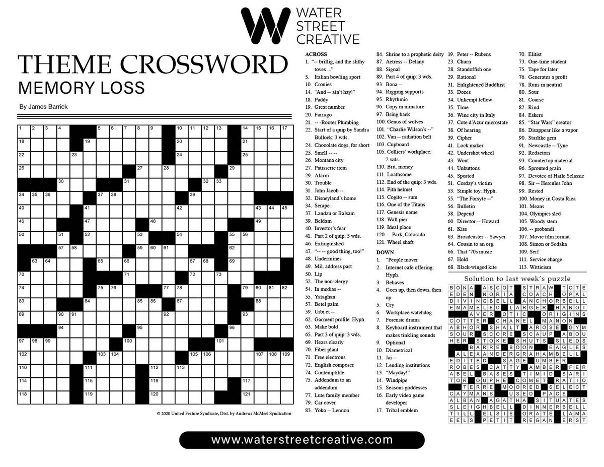 Crossword June 13, 2024 Shepherd Express