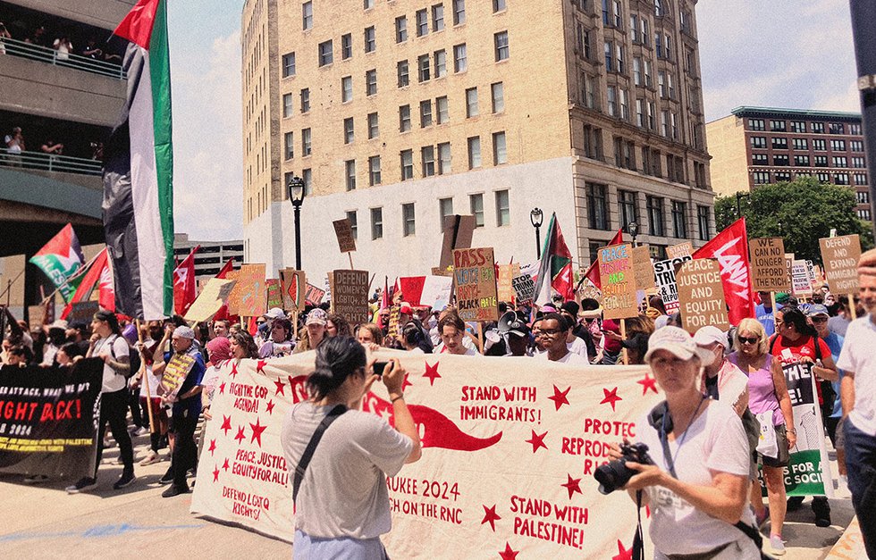 Republican National Convention Protesters July 15, 2024 in Milwaukee