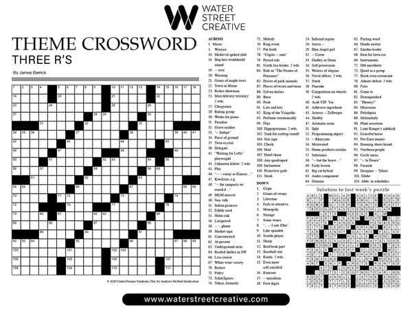 Crossword: July 18, 2024