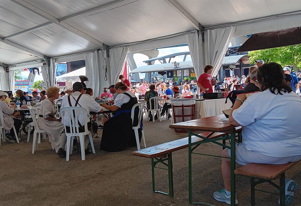 Mader's tent at German Fest