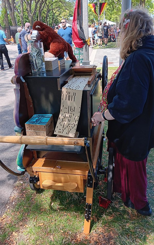 Organ grinder at German Fest