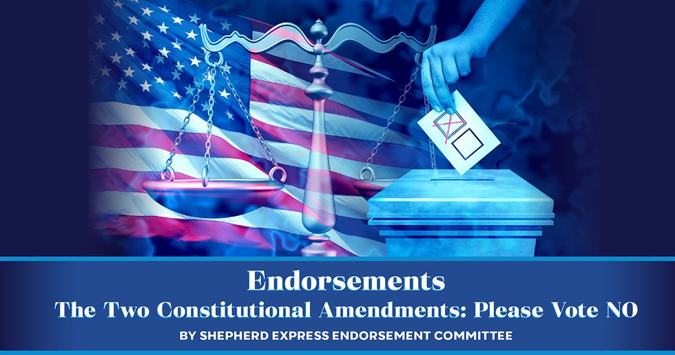 Endorsements: Vote NO on 2 Constitutional Amendments