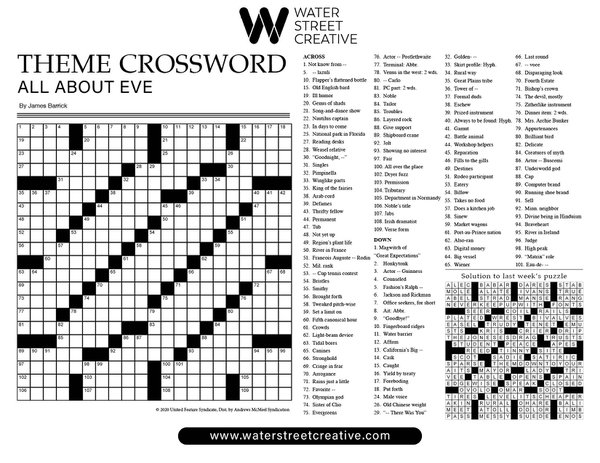 Crossword: August 1, 2024