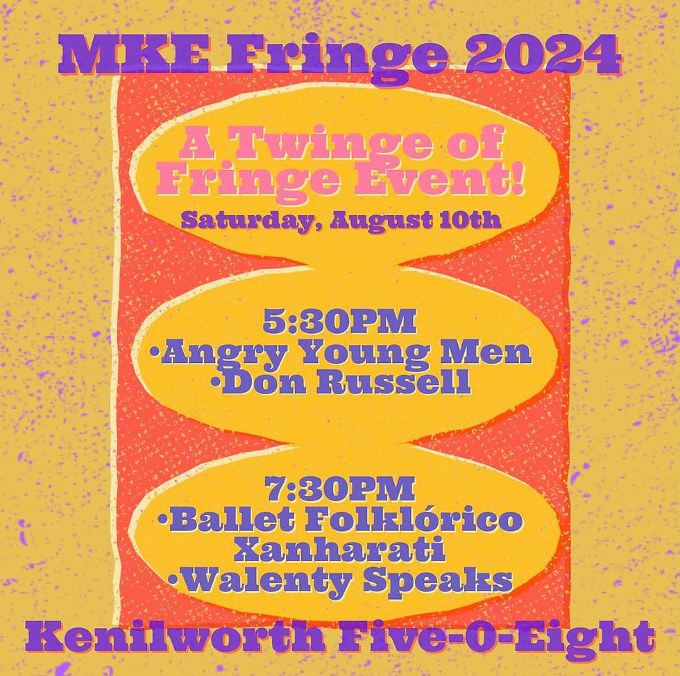 MKE Fringe 2024 Twinge of Fringe banner