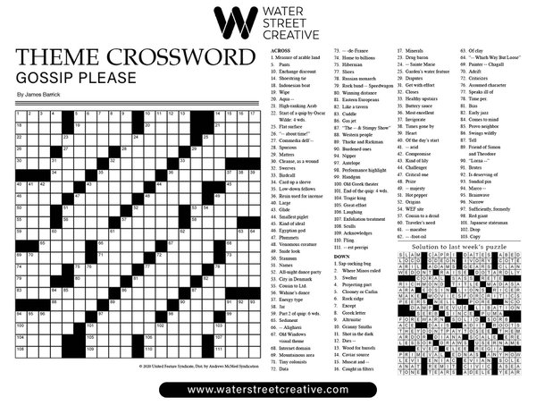 Crossword: September 5, 2024