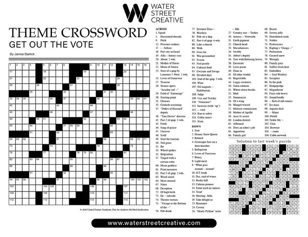 Crossword: September 12, 2024