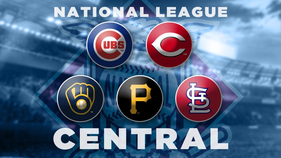 National League Central logos