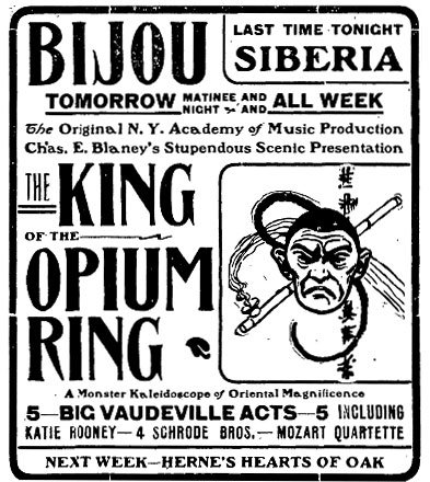 King of the Opium Ring 1901 ad