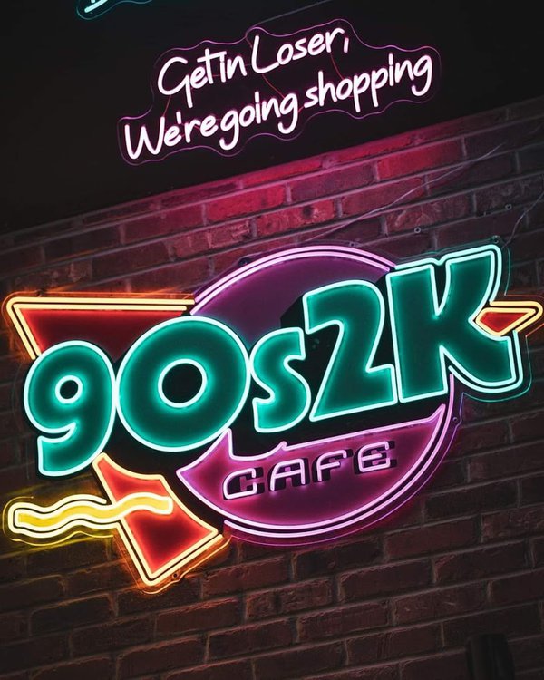 90s2K Cafe sign