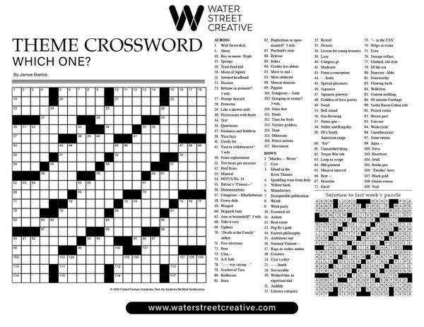 Crossword: October 17, 2024