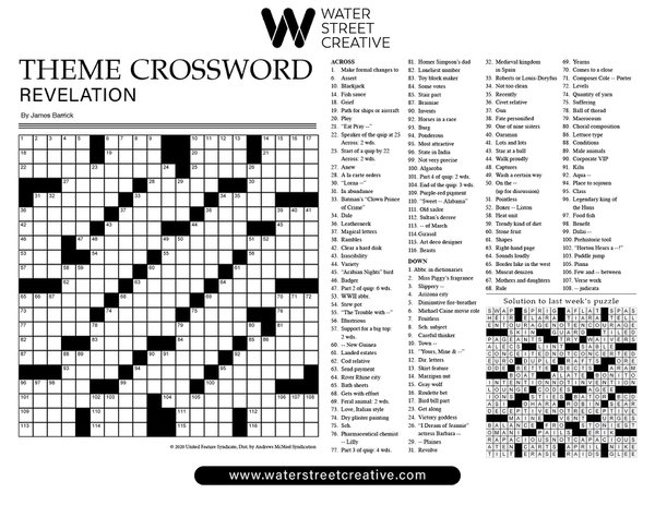 Crossword: October 24, 2024