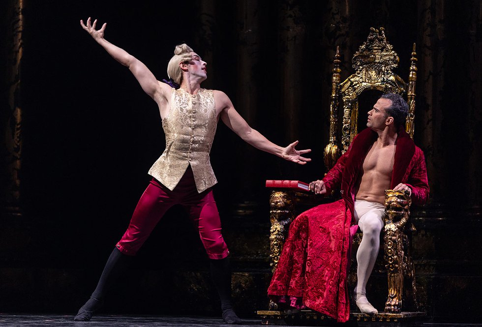 Randy Crespo and Parker Brasser-Vos in Milwaukee Ballet's ‘Casanova’