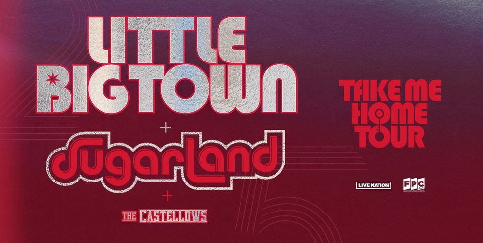 Little Big Town and Sugarland tour banner