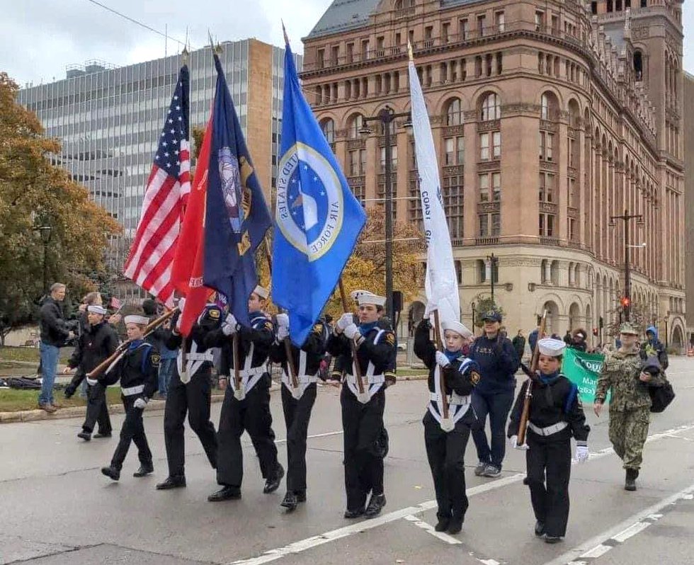 Veterans Day Parade in Downtown Milwaukee