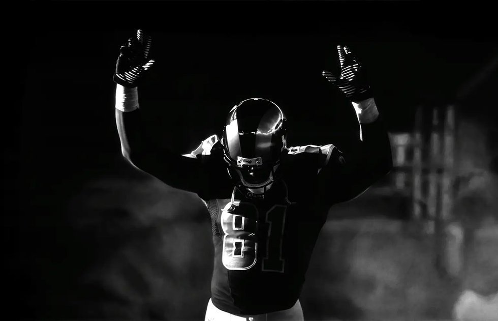 Robert Longo, ‘Untitled (Kenny Britt, St. Louis Rams; Hands Up)’