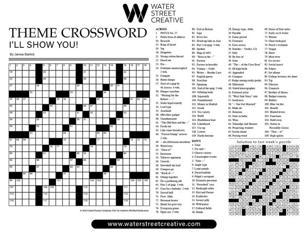 Crossword: November 14, 2024