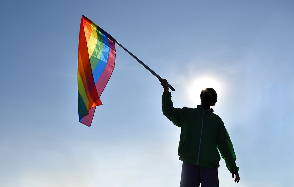 Waving the rainbow flag